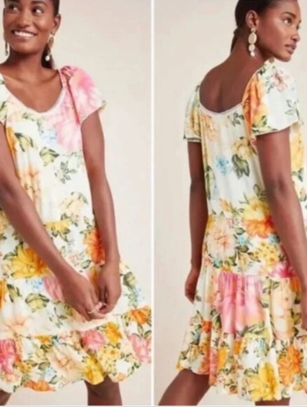 Farm Rio Culebra Dress Size M Anthropologie  New With Tags Boho Feminine Floral